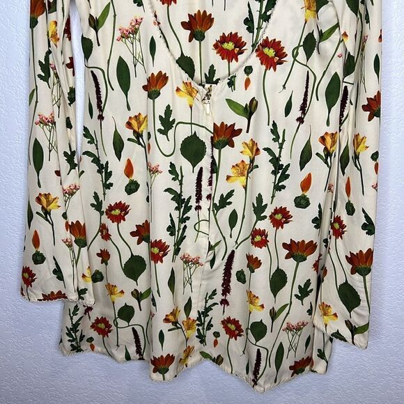 NWT Agua by Agua Bendita  Sur Primavera Silk Jacquard Mini Dress Large - Picture 8 of 16